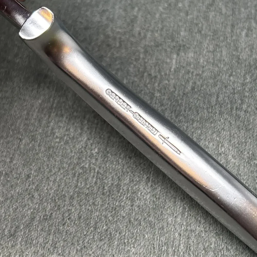 Vintage Gerber Siegfried Carving Fork Stainless Steel 2 Prong BBQ MCM 10.5 Inch